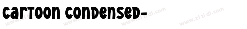 Cartoon Condensed字体转换